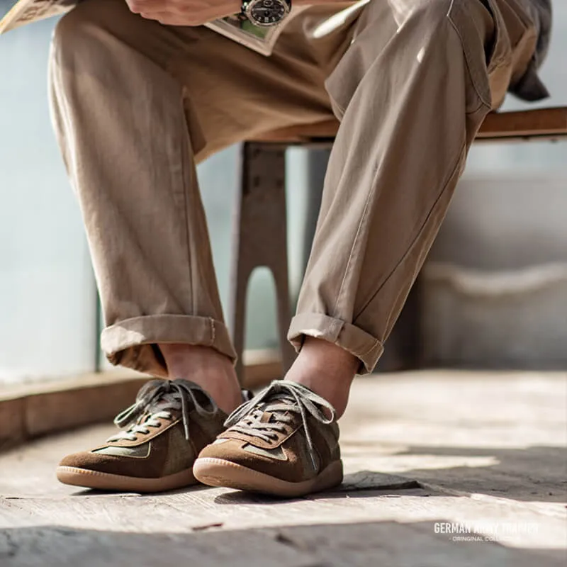Summer Linen Breathable German Army Trainer