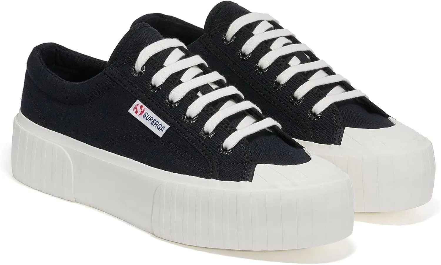 Superga Women's 2631 Stripe Platform Sneaker