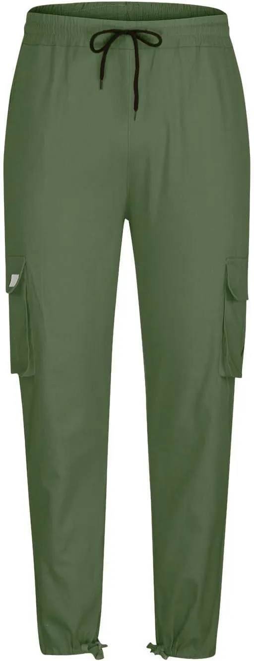 Sweatpants for Men Casual Relaxed Sweat Pants Elastic Waist Baggy Trousers Athletic Cotton Sweatpants with Pockets