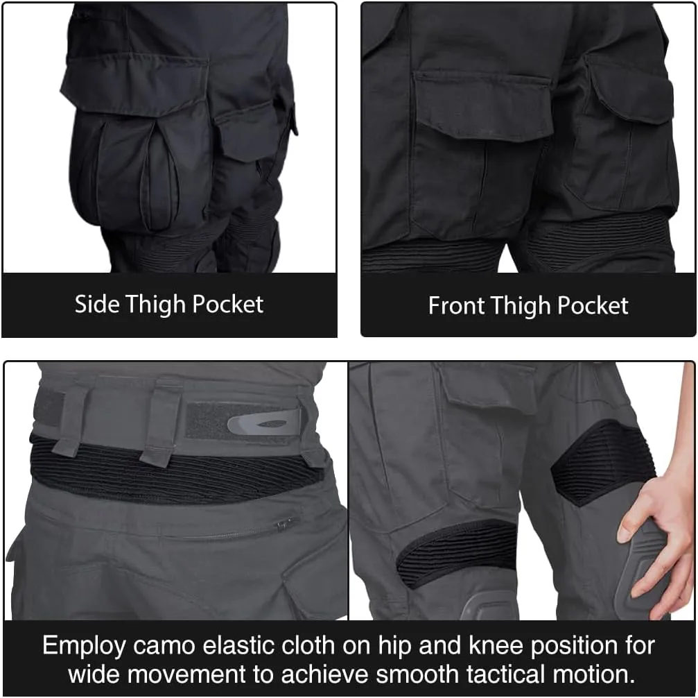 Tactical Men's G3 Combat Pants with Knee Pads Camouflage Pants Hunting Fishing Paintball Outdoor Pants