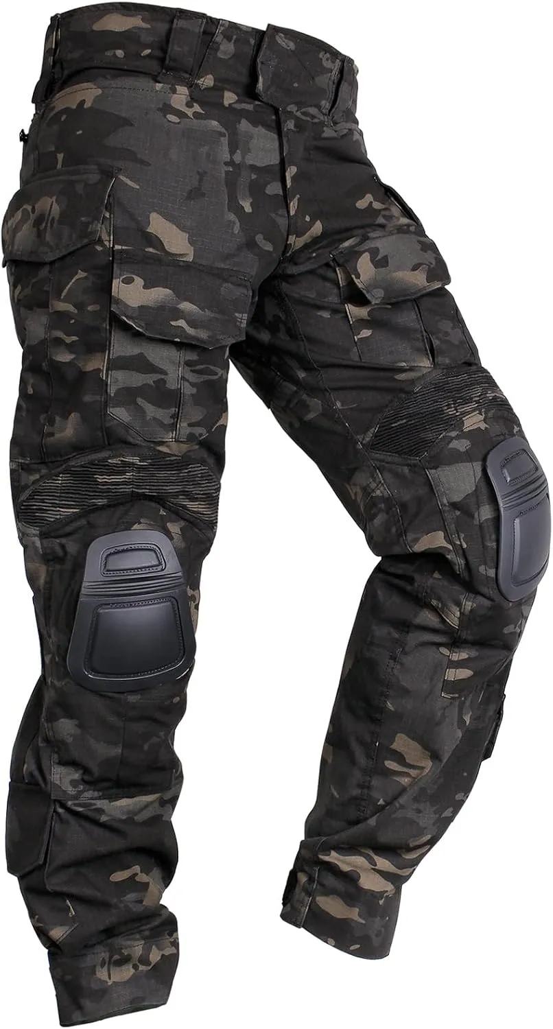 Tactical Men's G3 Combat Pants with Knee Pads Camouflage Pants Hunting Fishing Paintball Outdoor Pants