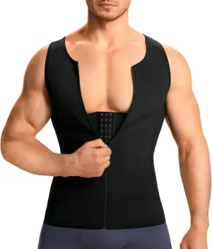 TAILONG Men Compression Shirt for Body Slimming Tank Top Shaper Tight Undershirt Tummy Control Girdle