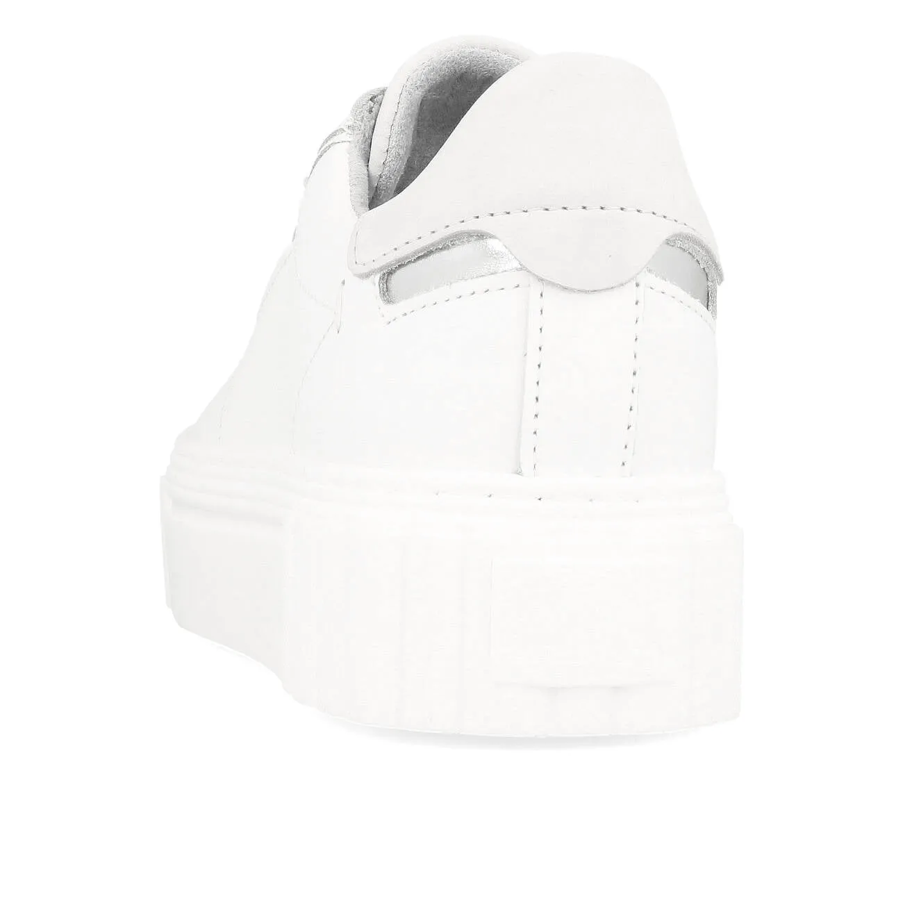 Tamaris 1-23738-20-117 Plateau Sneaker Leather Damen White Leather