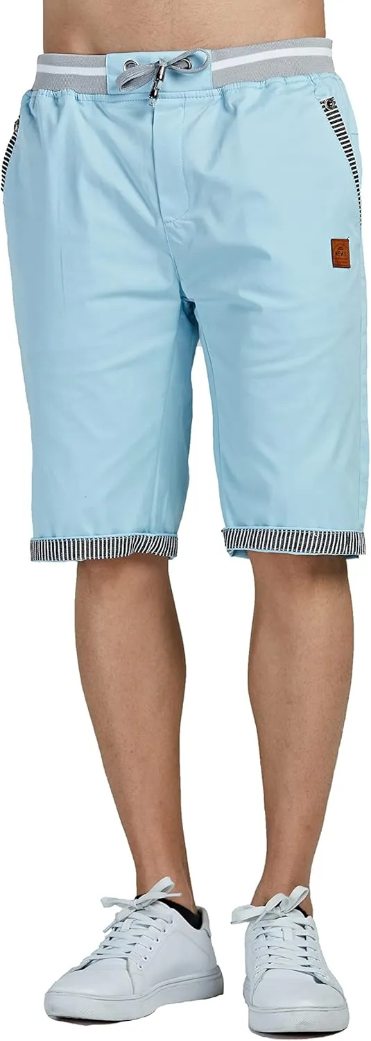 Tansozer Men's Shorts Casual Classic Fit Drawstring Summer Beach Shorts with Elastic Waist and Pockets