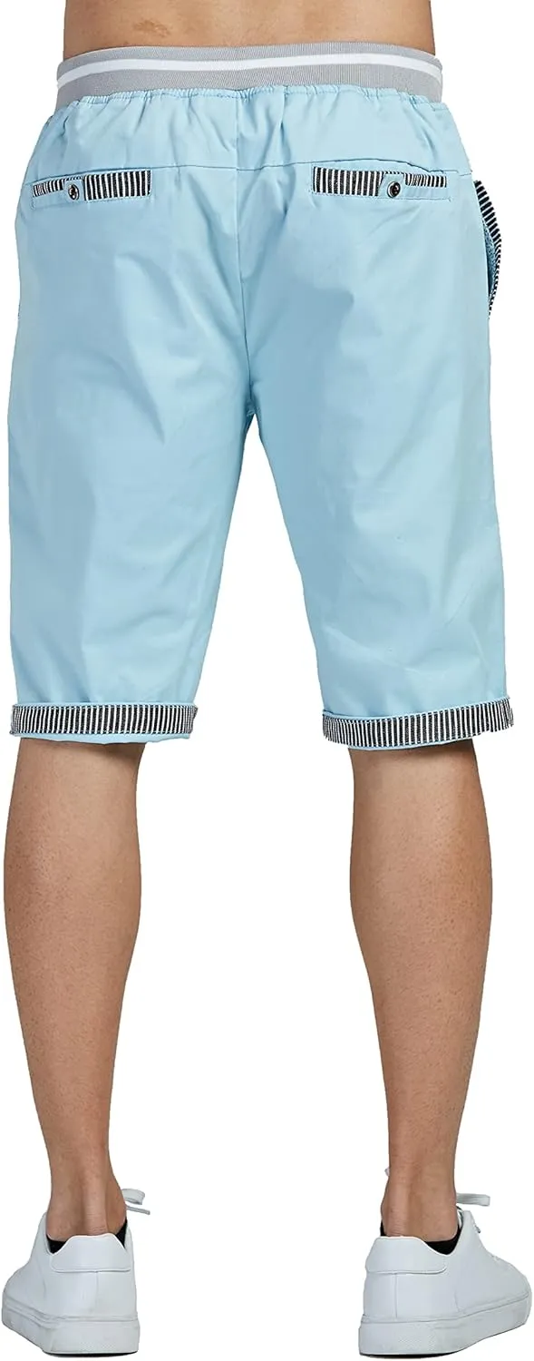 Tansozer Men's Shorts Casual Classic Fit Drawstring Summer Beach Shorts with Elastic Waist and Pockets