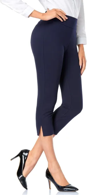 Tapata Women's Capri Dress Pants 19"/20.5" Stretch High-Waist Crop Office Work Pants Summer Casual Capris Slacks Yoga