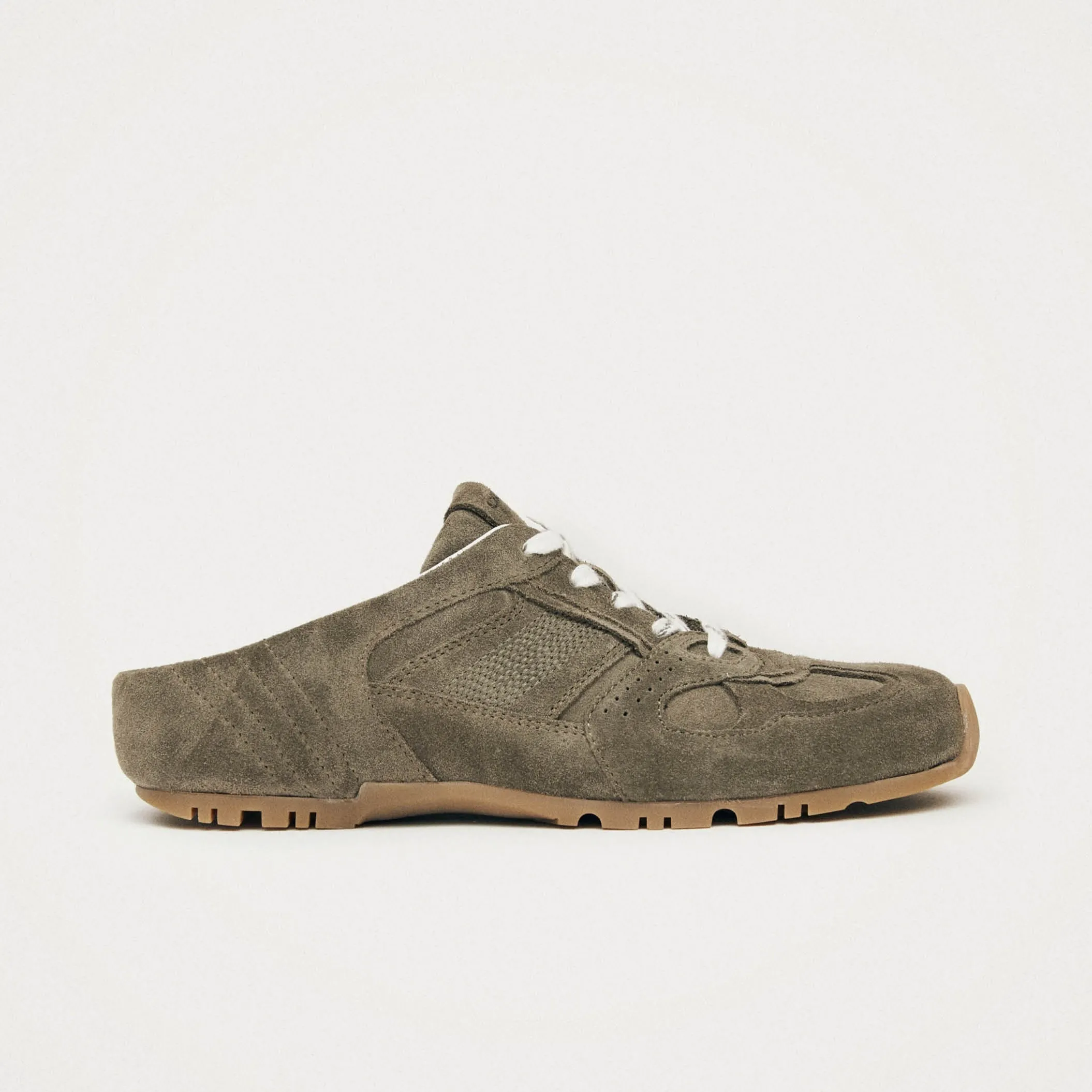Tb.56 Mule Khaki Leather Sneakers