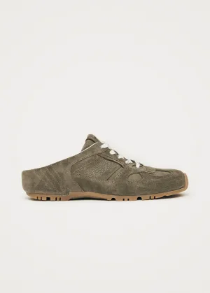 Tb.56 Mule Khaki Leather Sneakers