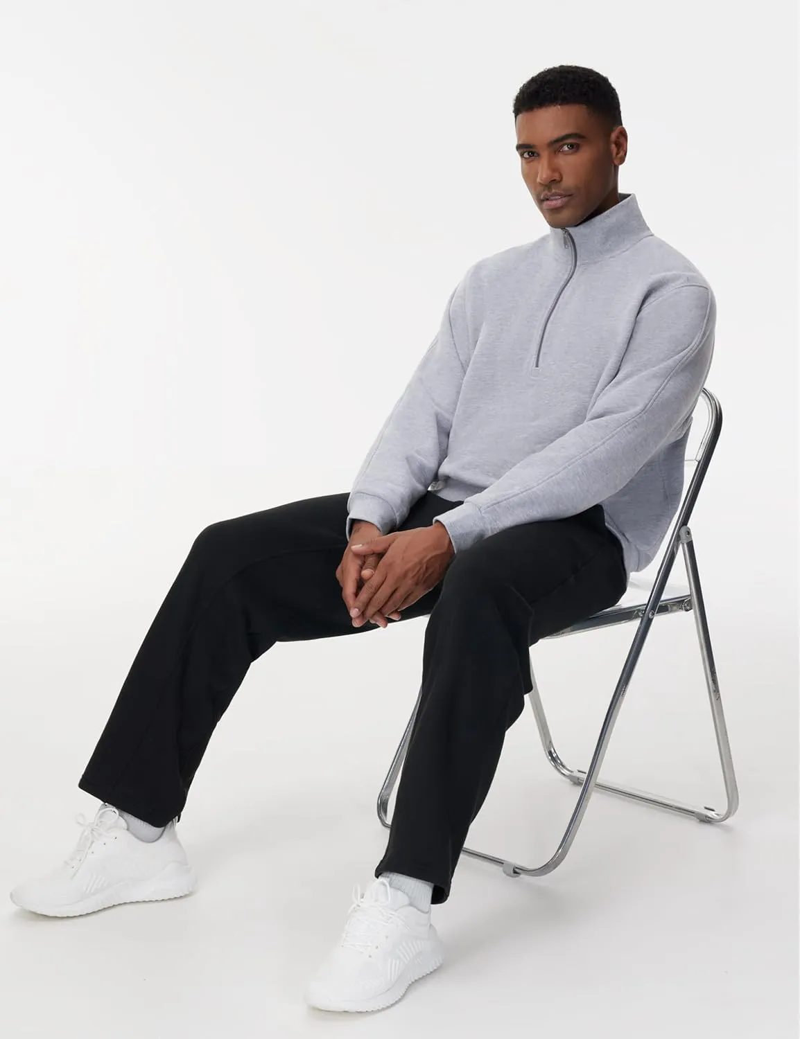 THE GYM PEOPLE Men's Baggy Fleece Workout Sweatpants with Pockets Drawstring Lounge Athletic Running Pants