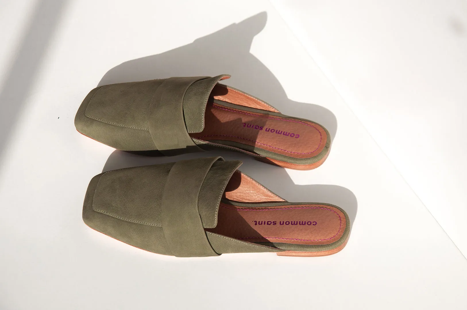 The Major Mule - Khaki Leather
