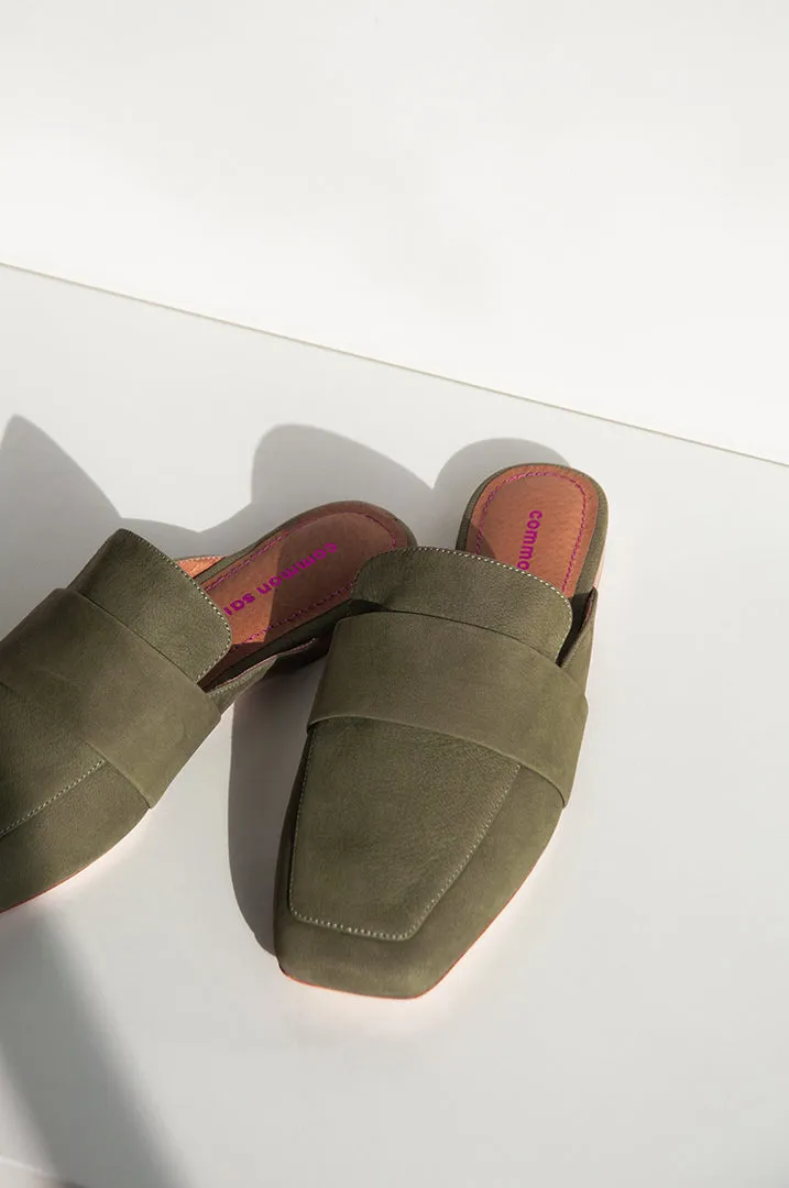The Major Mule - Khaki Leather