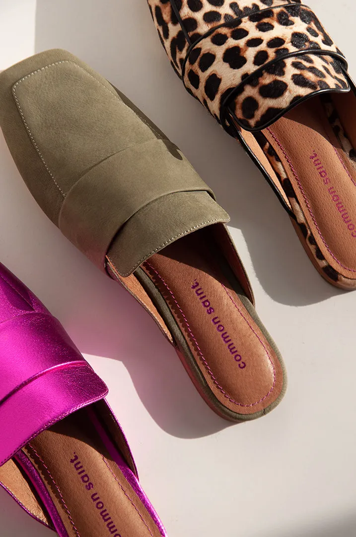 The Major Mule - Khaki Leather