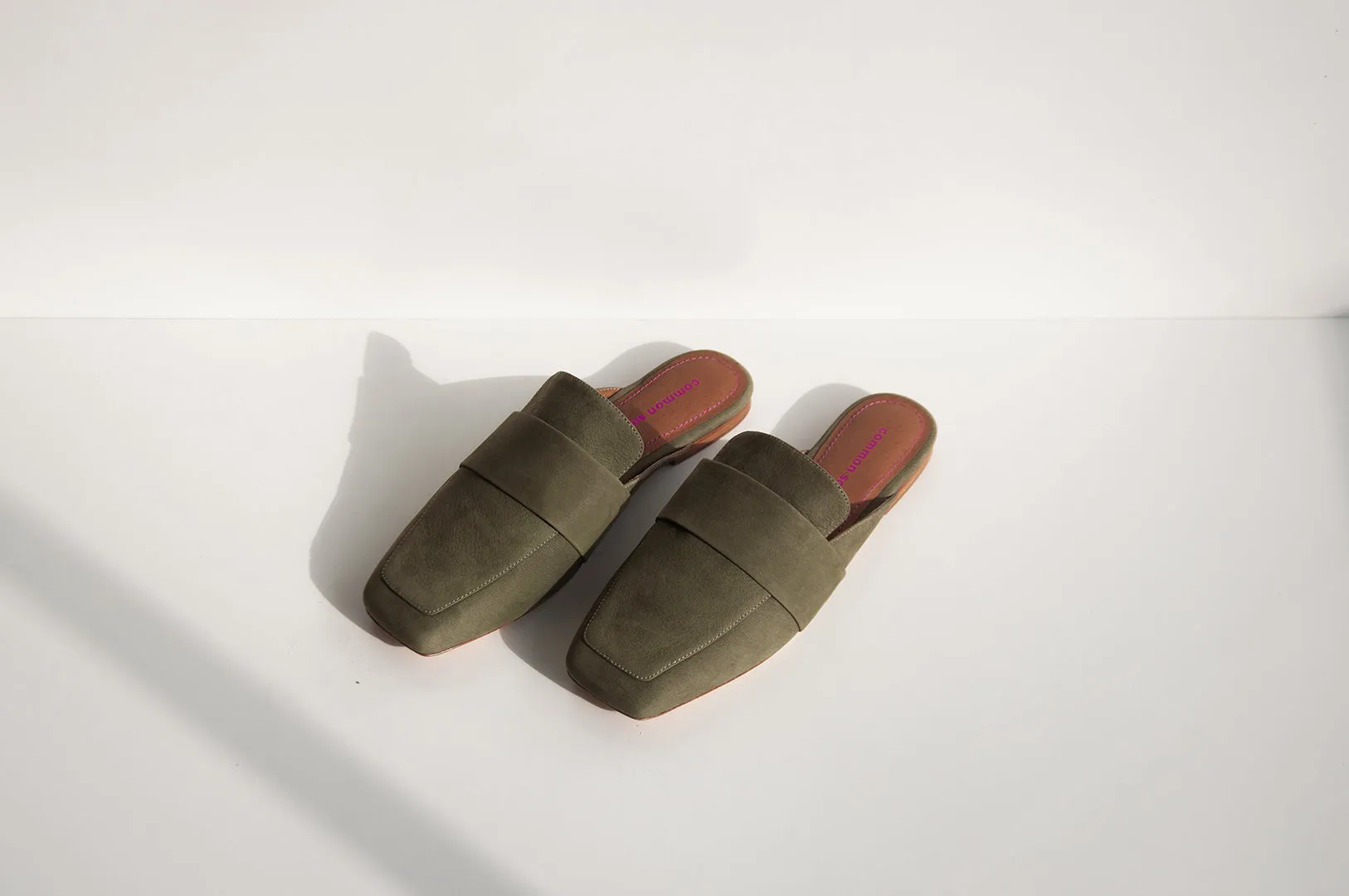 The Major Mule - Khaki Leather