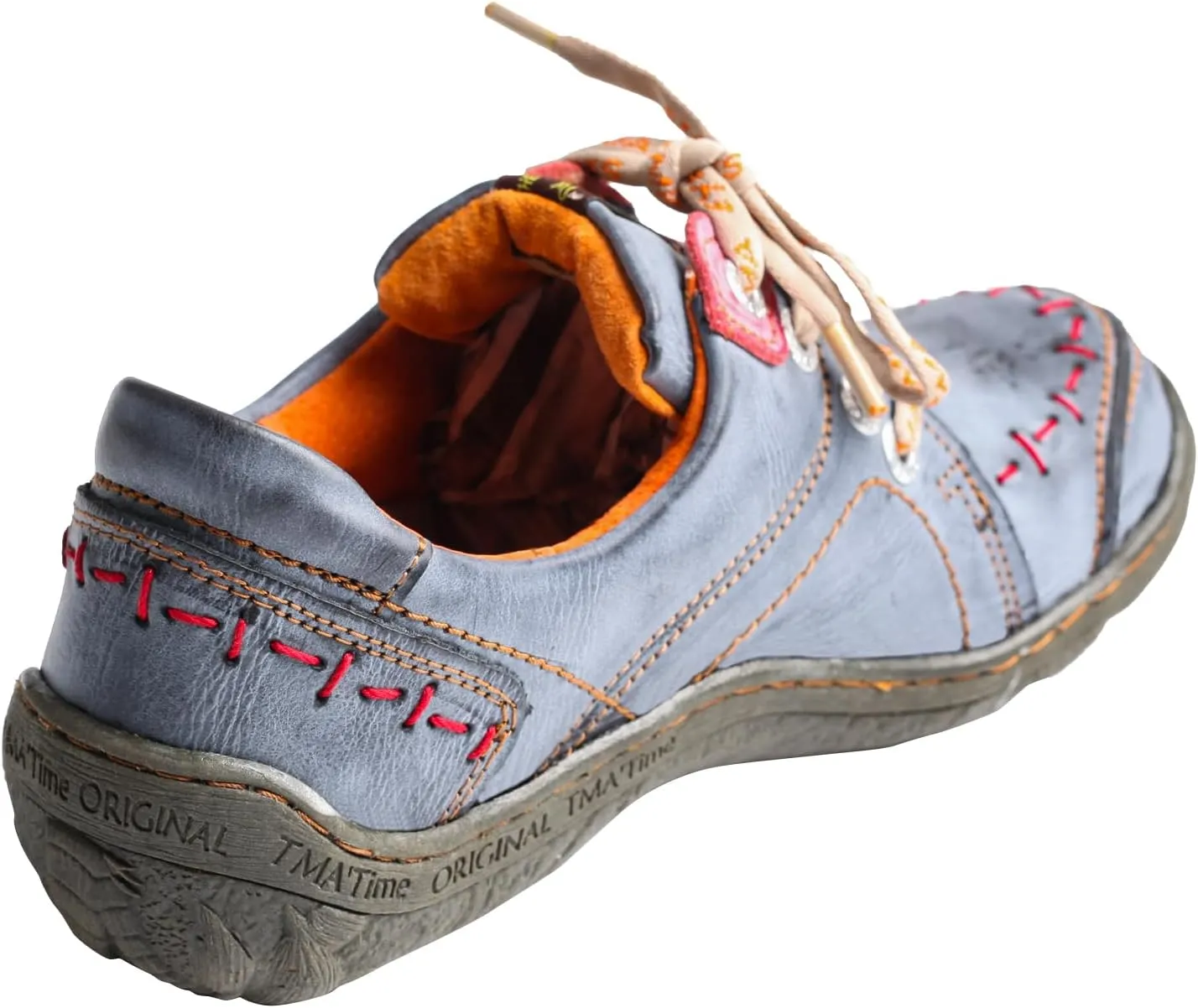 TMA EYES Women 's Hand Stitched Leather Walking Shoes