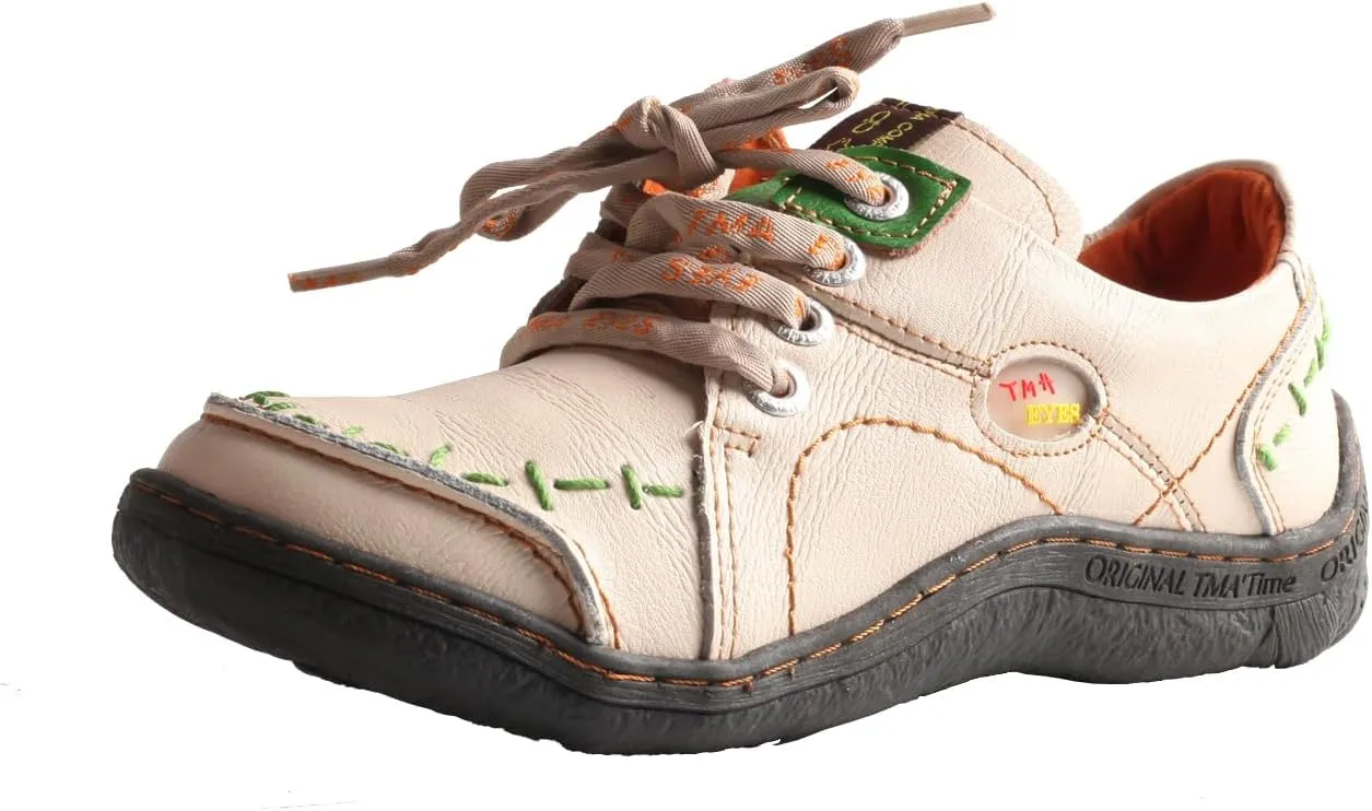 TMA EYES Women's Vintage Sport Lace-Up Casual Shoes for Spring & Fall