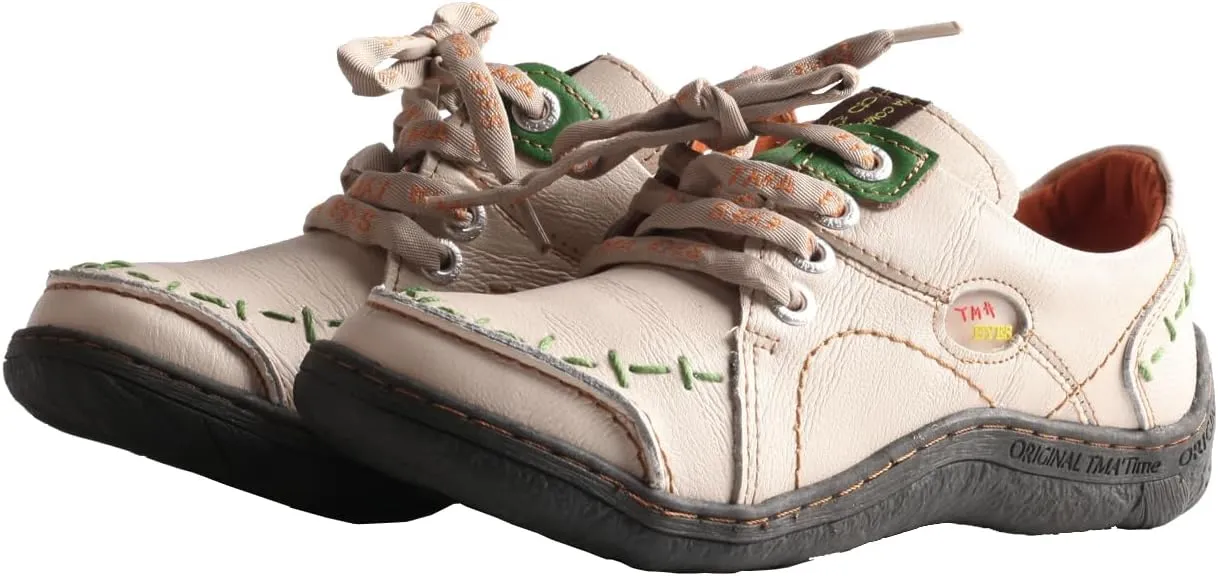 TMA EYES Women's Vintage Sport Lace-Up Casual Shoes for Spring & Fall