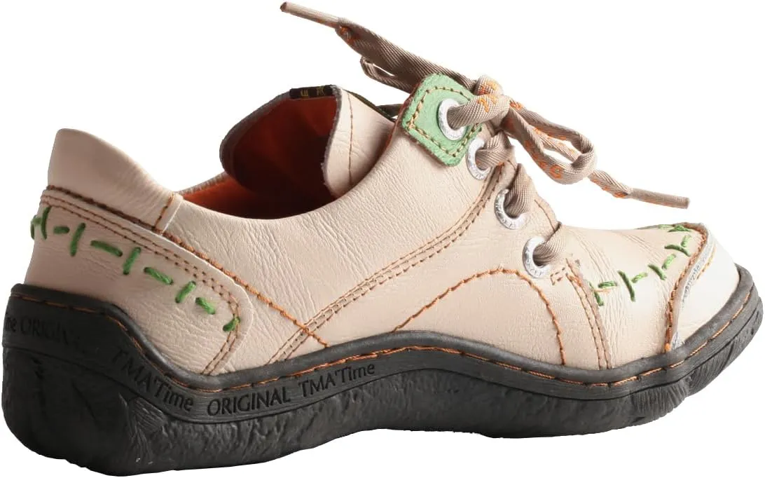 TMA EYES Women's Vintage Sport Lace-Up Casual Shoes for Spring & Fall