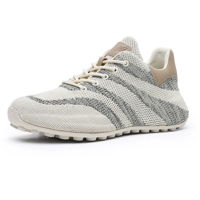 TNV Casual Leather Shoes Genuine Leather Thick Bottom Sneakers Laces Up Breathable DS3205