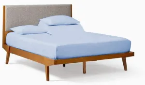Top Split King Sheets for Sleep Number Beds Sheets Sets for Adjustable Beds, 28" Split Head King Sheets, 4 Pcs Microfiber Fabric - 15" Inch Deep Pocket Sheets Set - Light Blue Solid