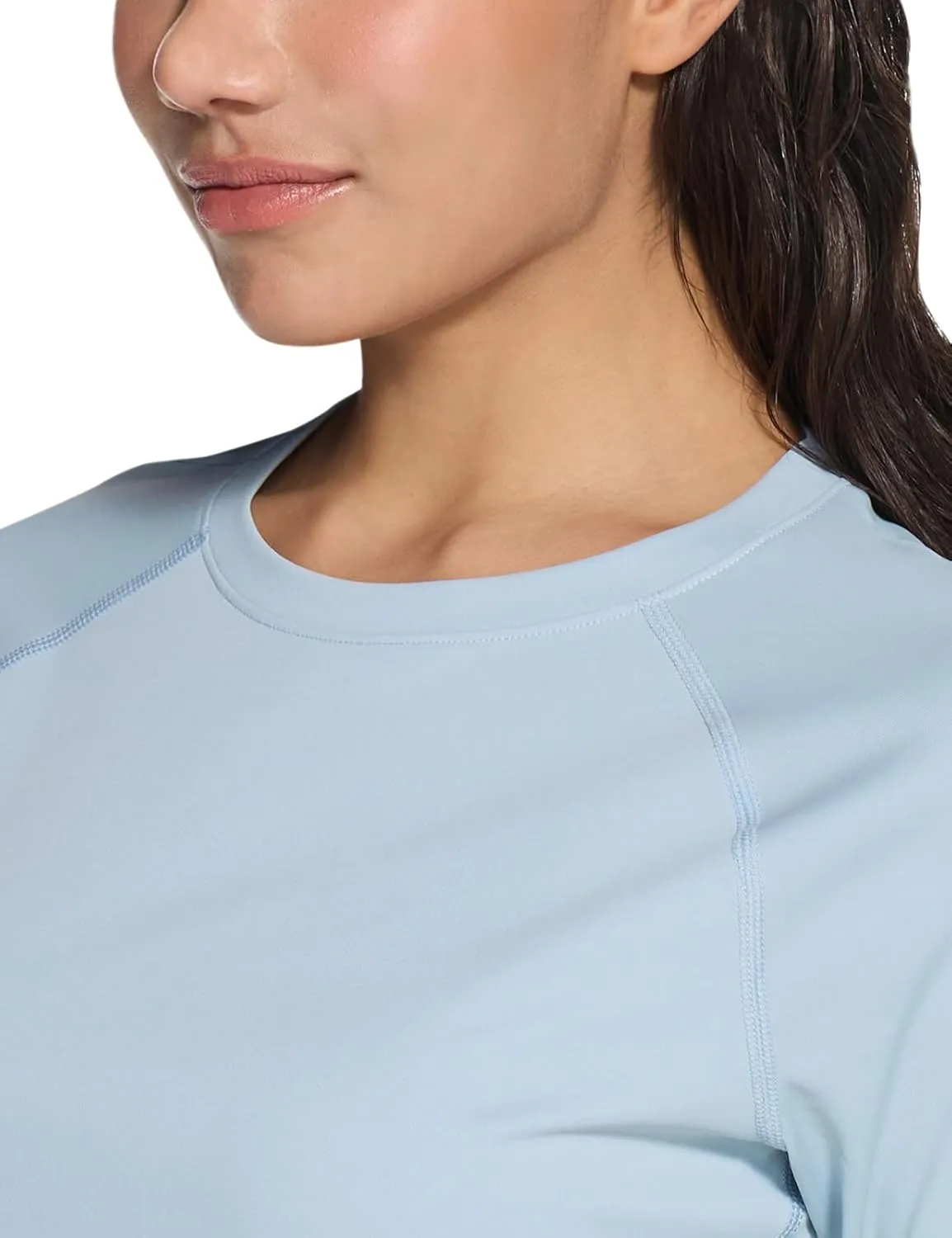 TSLA Women's Long Sleeve Rash Guard Swim Shirts, UPF 50  UV Protection Regular-Fit Quick Dry Water Shirts