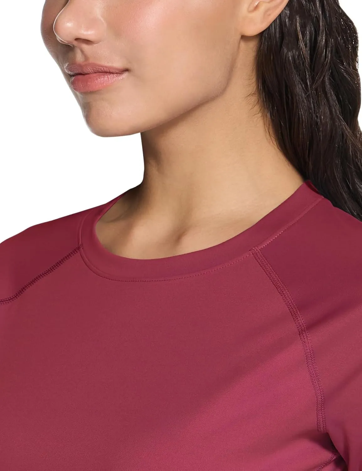 TSLA Women's Long Sleeve Rash Guard Swim Shirts, UPF 50  UV Protection Regular-Fit Quick Dry Water Shirts
