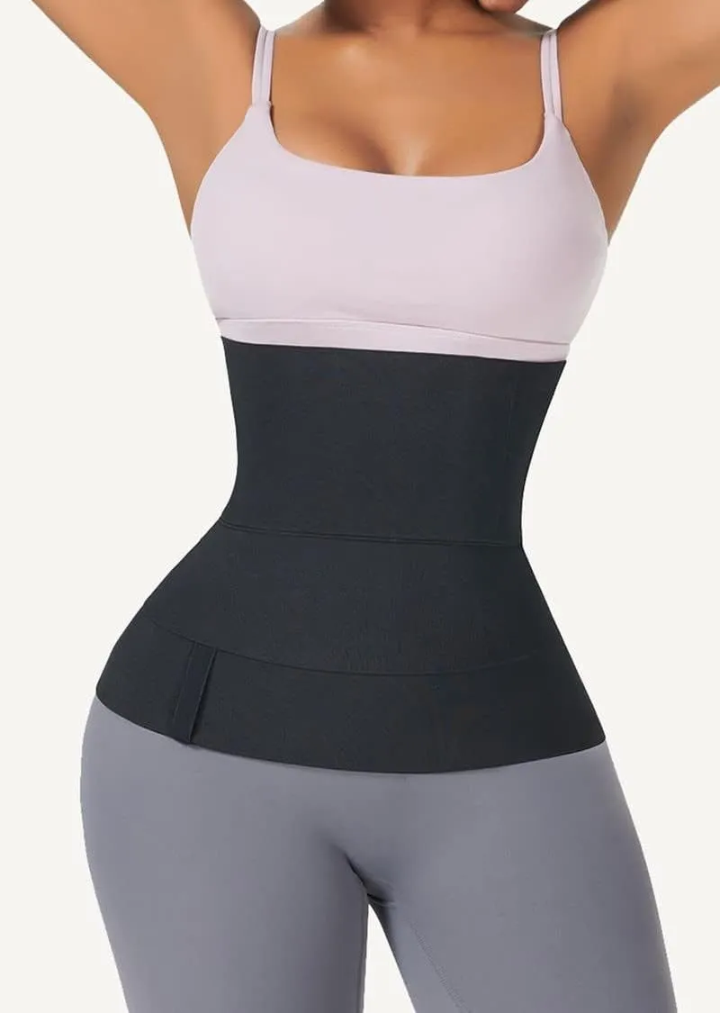 Tummy Wrap Waist Trainer, Sauna compression Trimmer belt for abdominal support, One Size Fit All