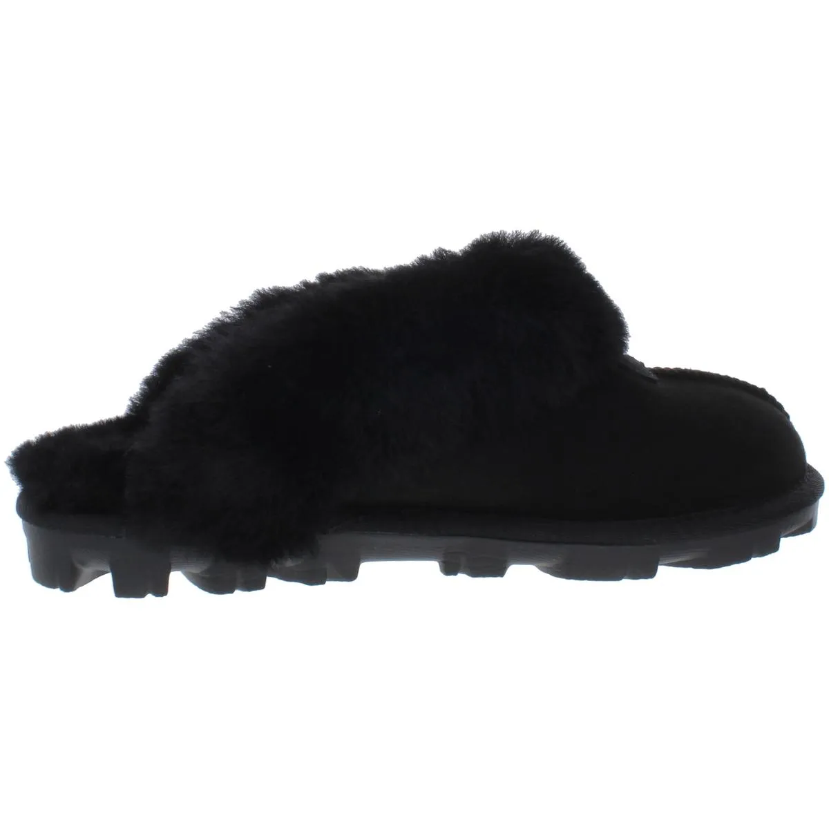 Ugg Coquette Women's Leather Fur Trim Slide Mule Slippers