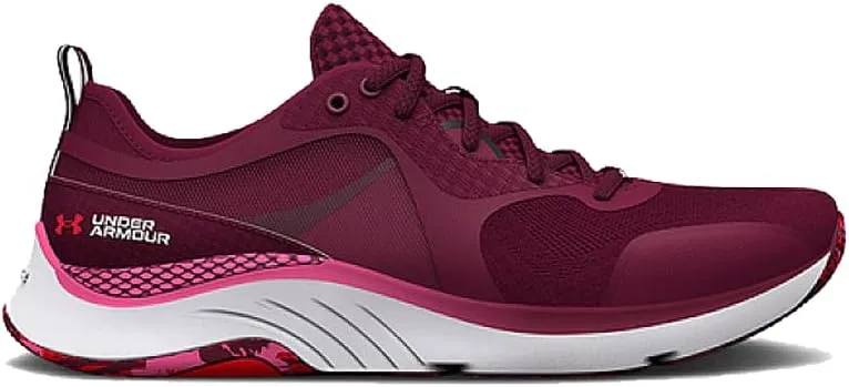 Under Armour Womens HOVR Omnia Training Shoes Dark Cherry/Pink Punk Size 8