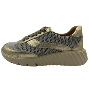 Unisa Gold Netted Trainers