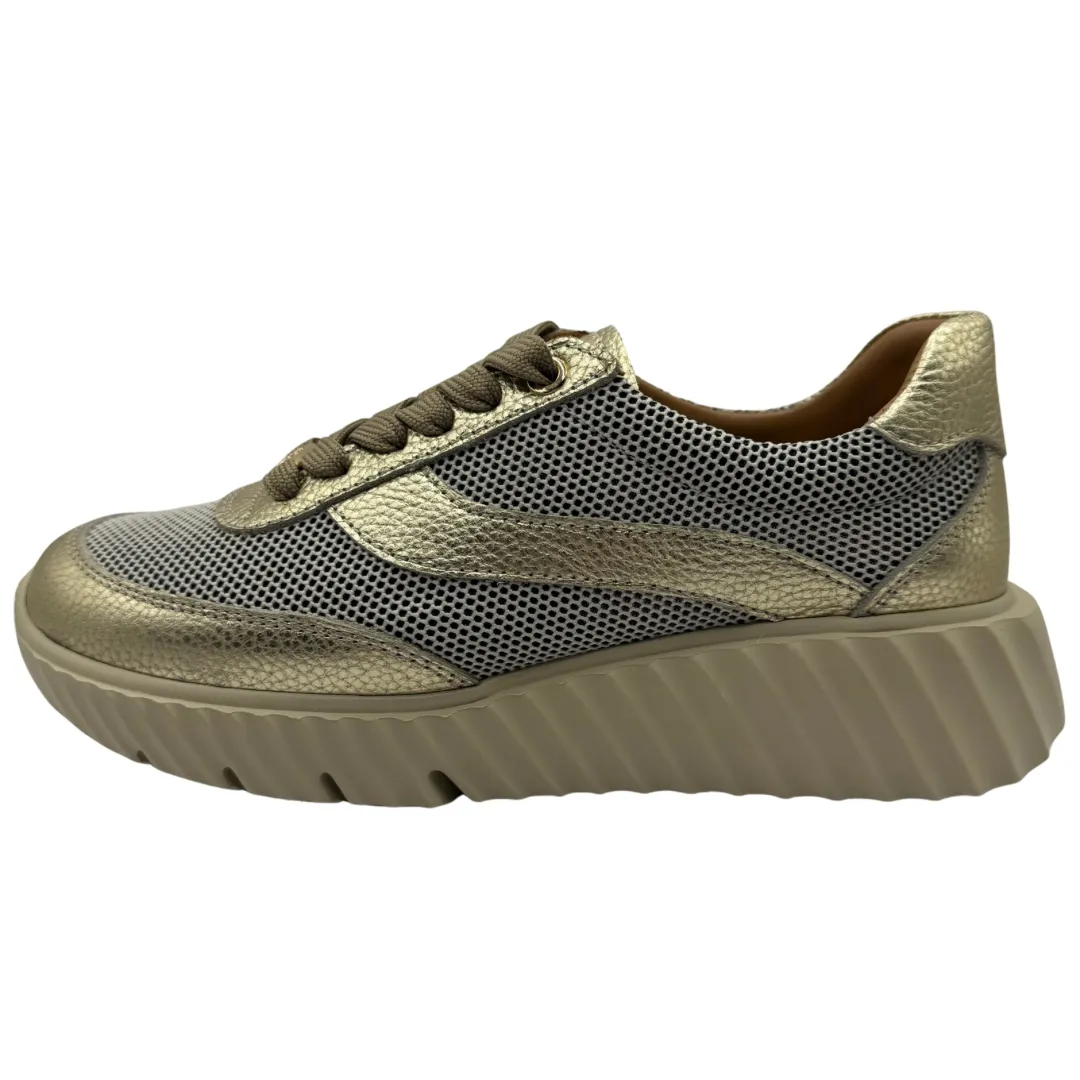 Unisa Gold Netted Trainers