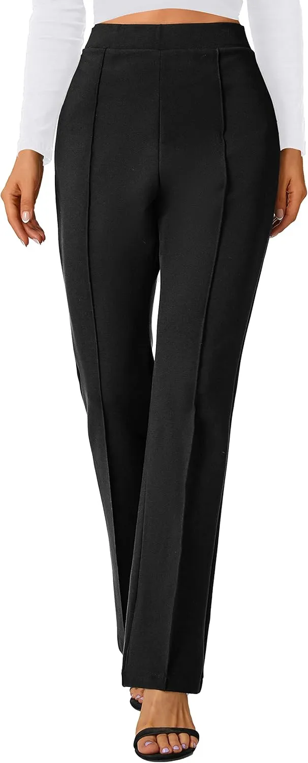 Urban CoCo Stretchy Work Pants Bootcut Yoga Pants Petite Slacks for Office Casual
