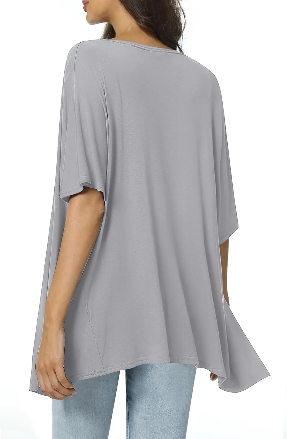 Urban CoCo Women's Lightweight Short Sleeve Kimono Cardigan Casual Cover Ups