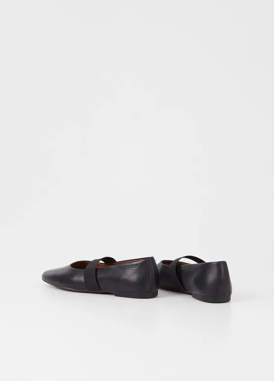VAGABOND JOLIN ELASTIC BLACK FLATS
