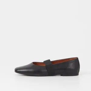VAGABOND JOLIN ELASTIC BLACK FLATS