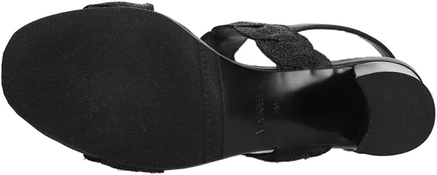VANELi Womens Lettie Special Occasion Sling Back Casual Sandals Casual Mid Heel 2-3" - Black