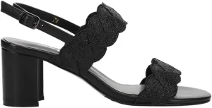 VANELi Womens Lettie Special Occasion Sling Back Casual Sandals Casual Mid Heel 2-3" - Black