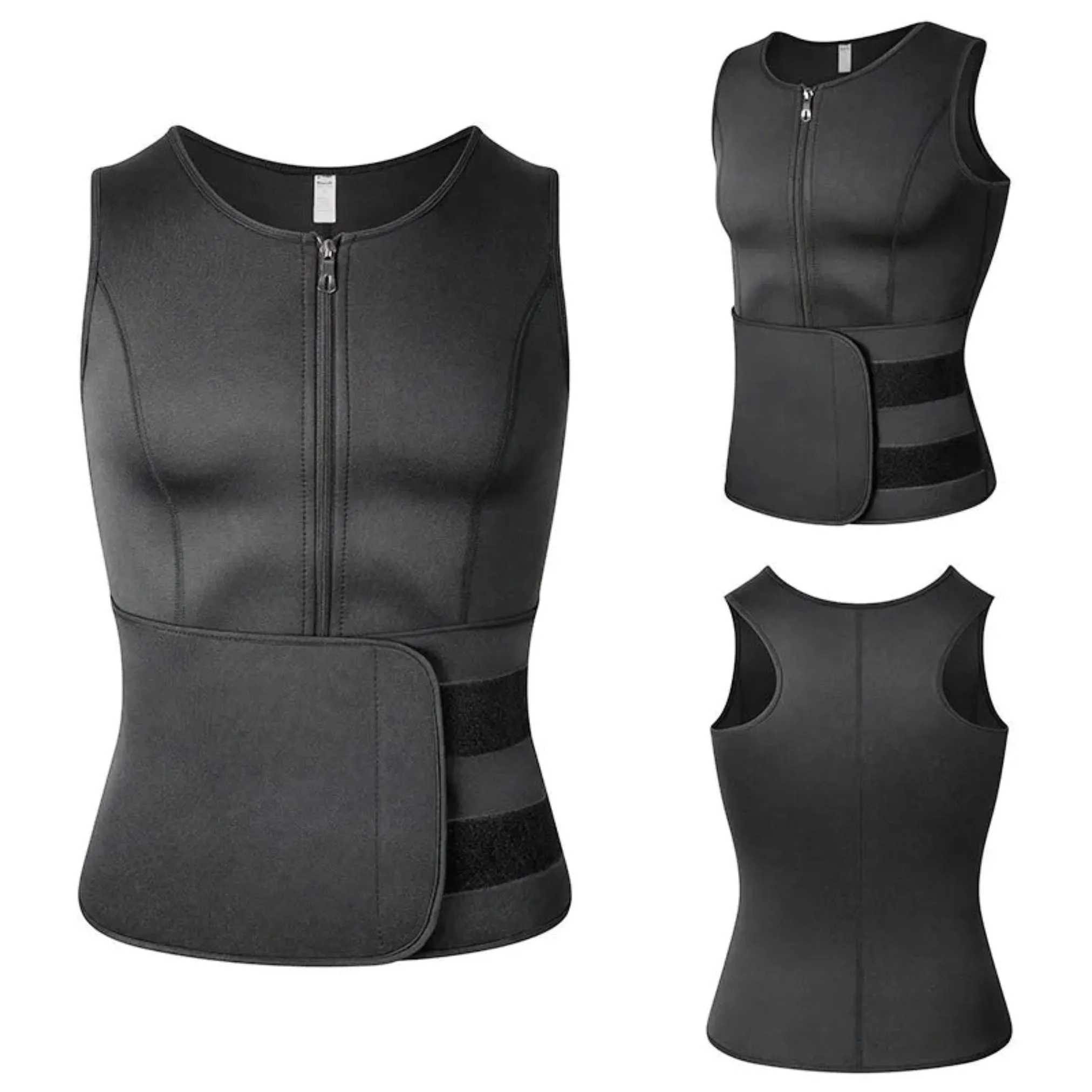 Vensslim Men's Sauna Sweat Vest – Waist Trainer & Slimming Shapewear