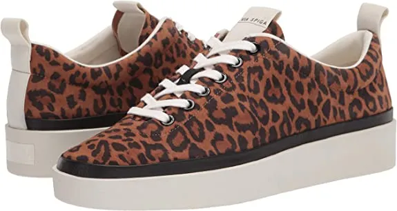 VIA SPIGA Women's Mae Sneaker, Toffee Black, 6