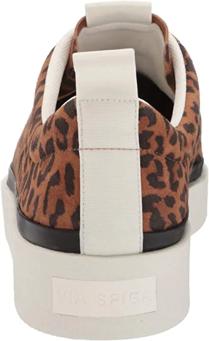 VIA SPIGA Women's Mae Sneaker, Toffee Black, 6