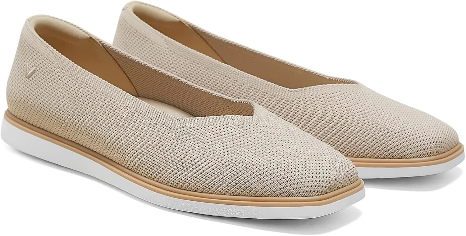 VIVAIA Mabel Square-Toe All-Day Standing Flats Washable Casual Shoes