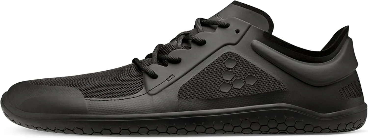 Vivobarefoot Primus Lite Knit Mens | Barefoot Trainers | Ultra-Lightweight Shoe | Build Strength, Balance & Mobility | Wide Fit Grounding Shoes | Flexible Obsidian