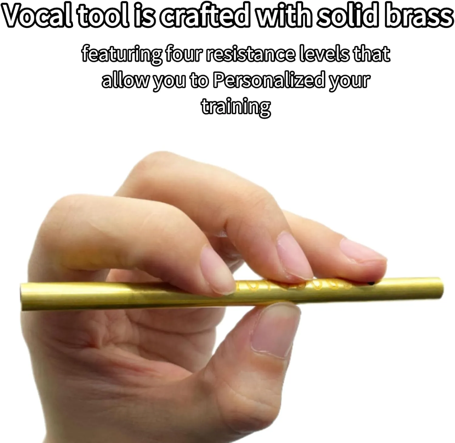 Vocal Training and Healing Aid Tool,Sing Straw Voice Vocal Trainer Metal Therapy Tool (Vocal Training-C)