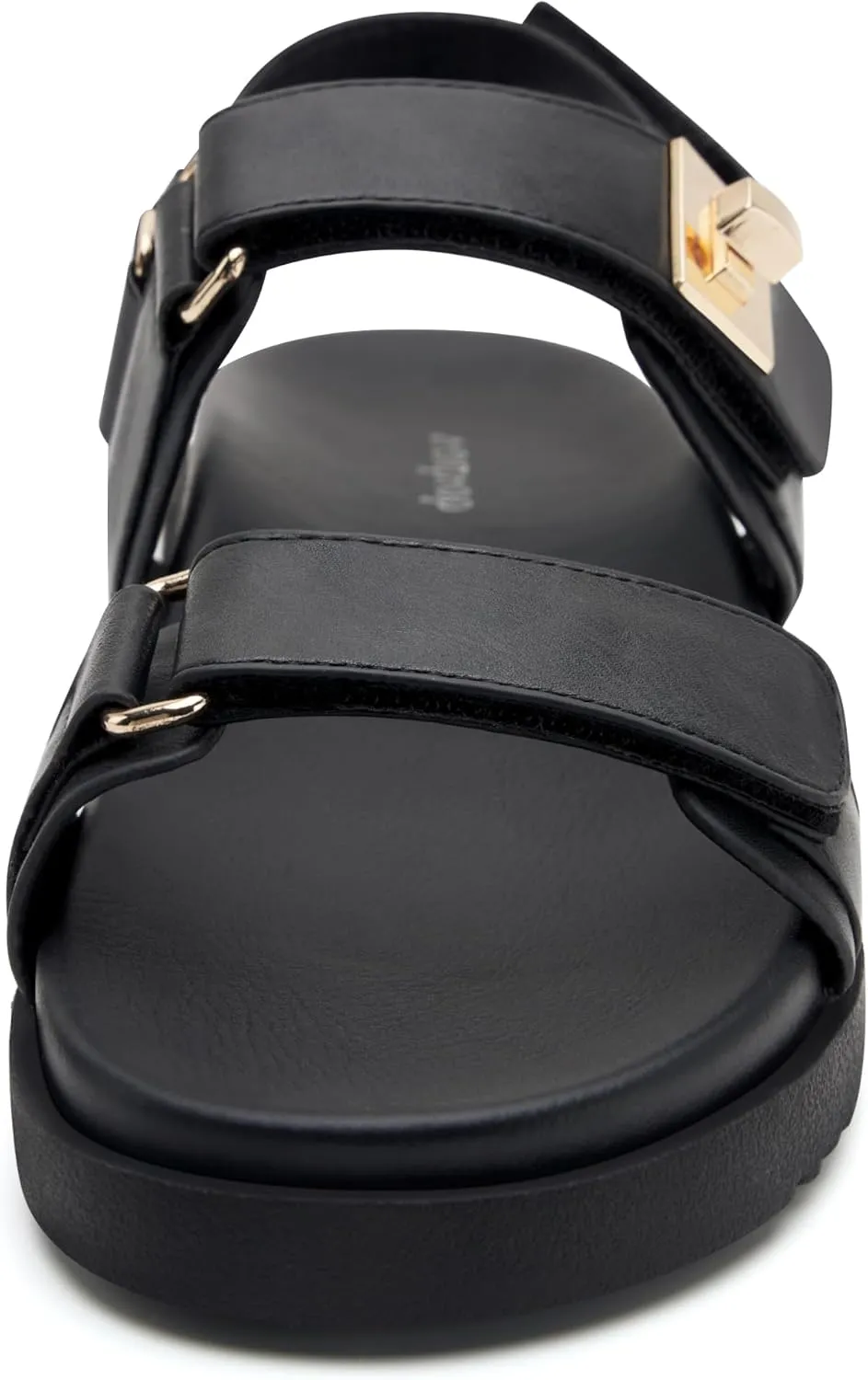 vodvob Women’s Flat Sandals with Soft Cushioned Footbed Open Toe Slides Adjustable Slip On Slippers for Summer