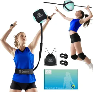 Volleyball Training Equipment Aid,Solo Serve & Spike Trainer to Practice Block,Hit, Set and Pass,Volleyball Practice Equipment Gifts for Beginners & Pro