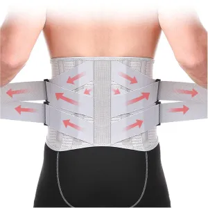 Waist Back Brace Support Belt Lower Lumbar Decompression Belt for Men Women Spine Pain Relief Corrector Post Surgery Work Sports Fitness Waist Trainer