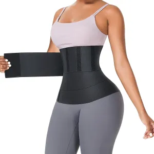Waist Trainer for Women Belt Tummy Wrap Black