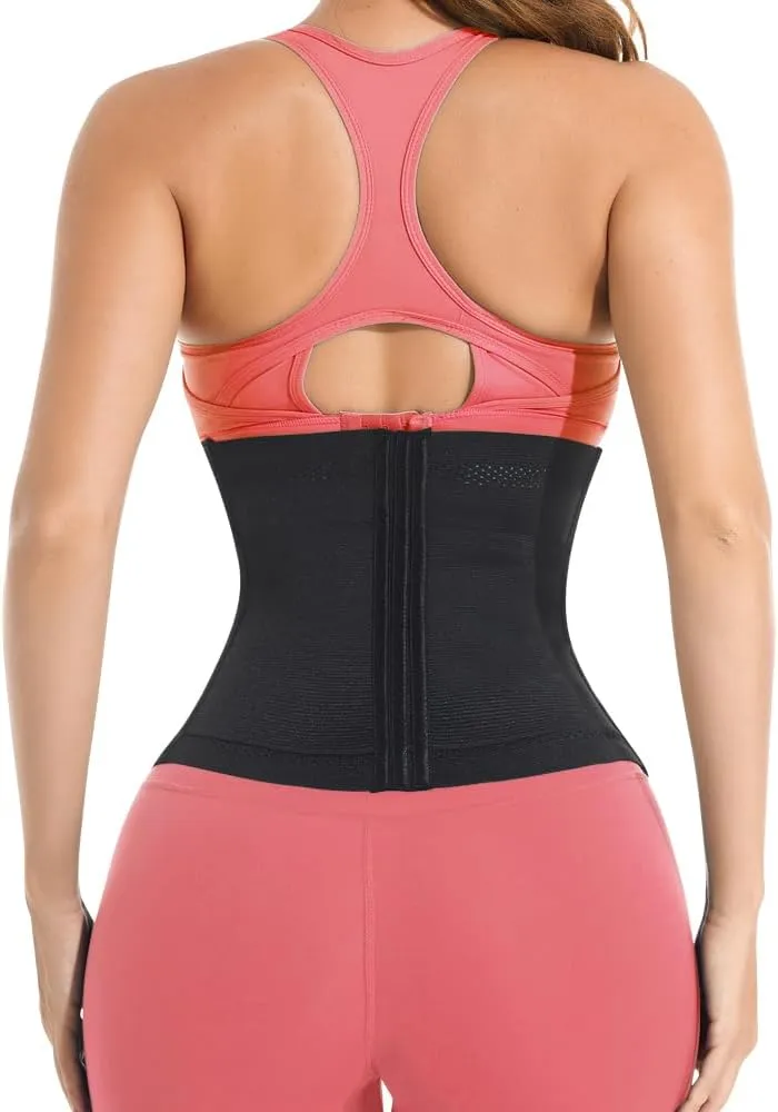 Waist Trainer Shaper for Women Full Body Belly Girdle Shaping Waist Cincher Wrap Belt Tummy Control Shapewear Black
