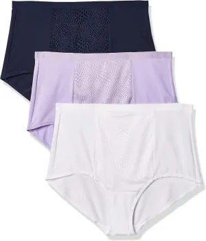 Warner's Women's Blissful Benefits Tummy-Smoothing Comfort Microfiber Brief 3-Pack Rs4433w