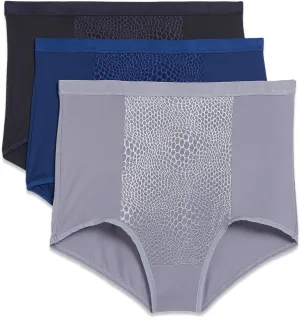 Warner's Women's Blissful Benefits Tummy-Smoothing Comfort Microfiber Brief 3-Pack Rs4433w