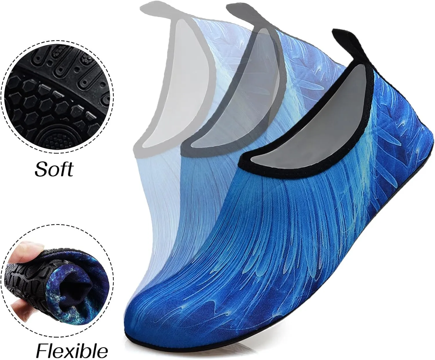 Water Shoes Mens Womens Barefoot Quick Dry Aqua Swim Beach Pool Surf Hiking Kayaking Diving Yoga Outdoor Sports Breathable